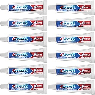 Crest Cavity Protection Regular Toothpaste, Travel Size .85 oz. (24g) - Pack of 12