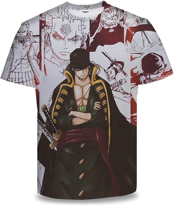 Amazon アニメマンガワンピースルフィサウロン洋服男性原宿tシャツ3dプリントファッションアニメtシャツトップス半袖 A1 2xl Tシャツ カットソー 通販