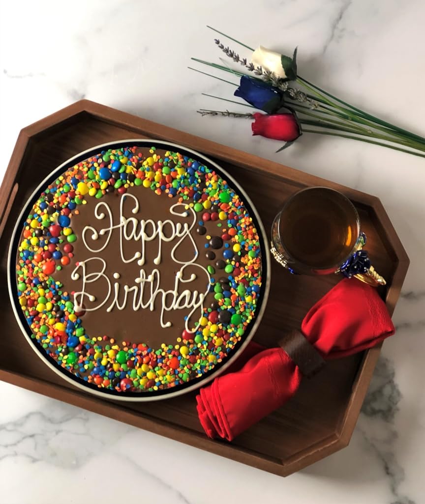 Chocolate Pizza®, Happy Birthday, 16 Ounce, 10 Inch, Hand-Decorated, Made in USA