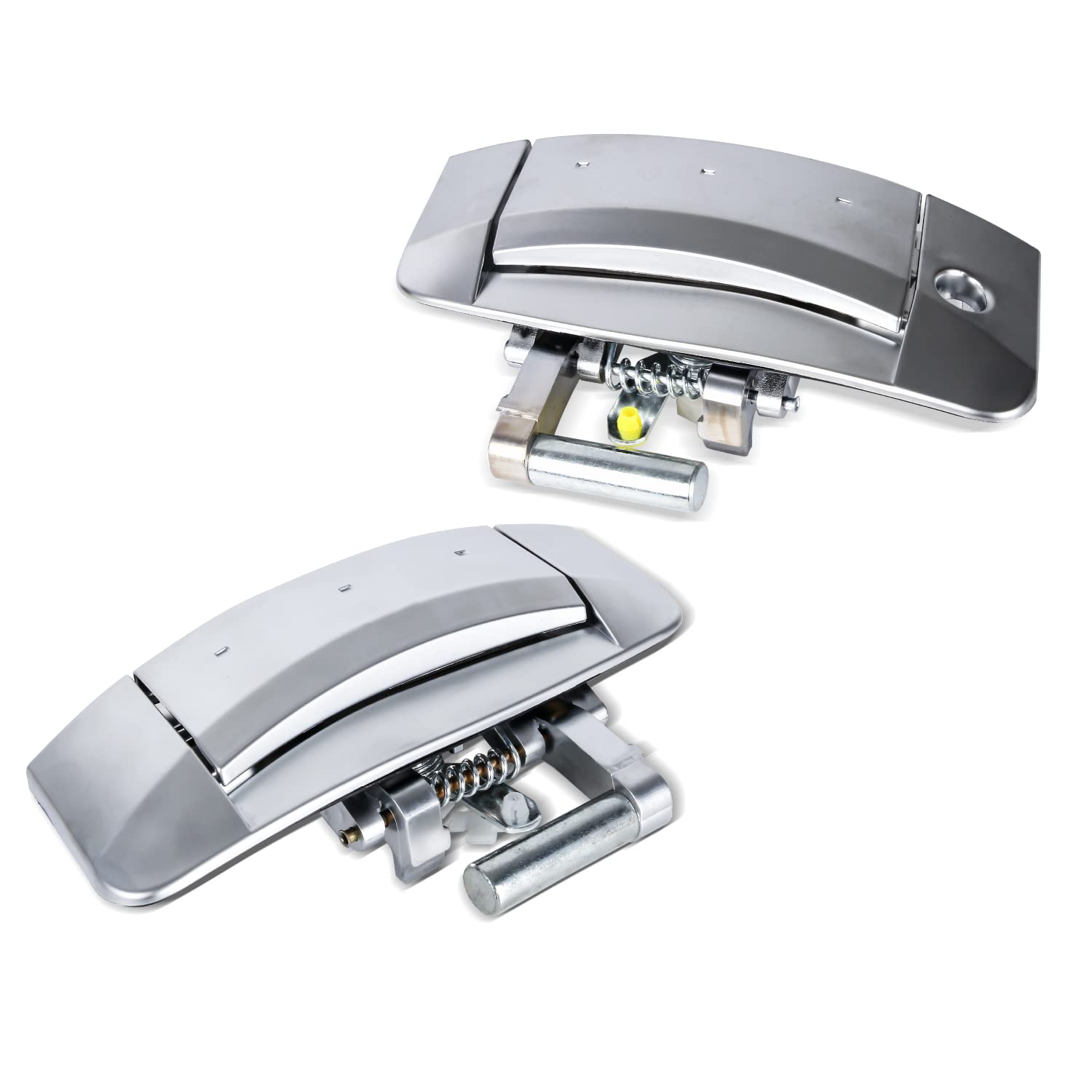 Wztepeng Pair Exterior Door Handle Left Driver and Right Passenger Side Replacement Compatible with 2003-2009 Nissan 350Z Replaces 80607-CD41E 80606-CD01E 80607-CD40B 80607-CD40E Sliver