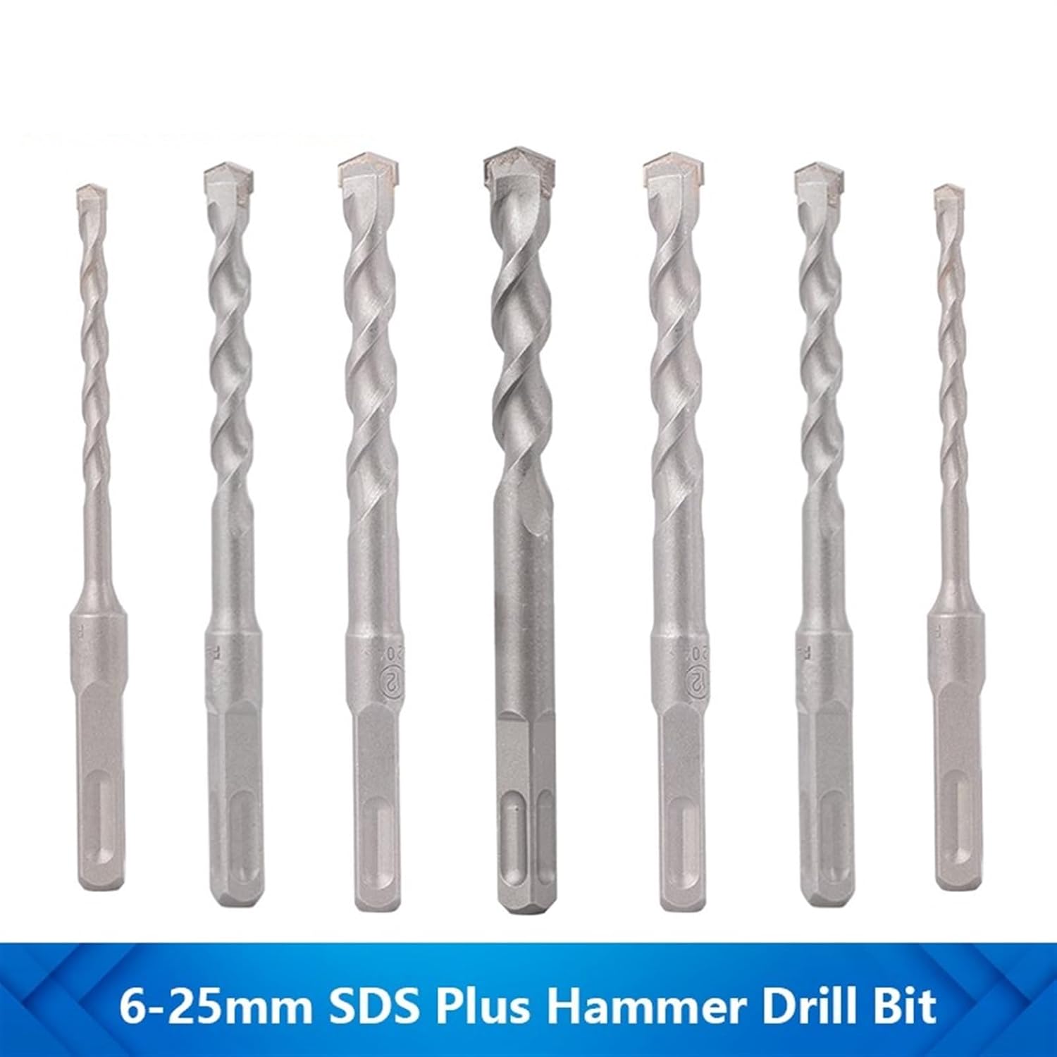 1pcs SDS Plus Hammer Drill Bit 6-25mm Impact Drill Bit for Masonry Concrete Brick Wall Drilling Hole Saw Drill(8x150mm)