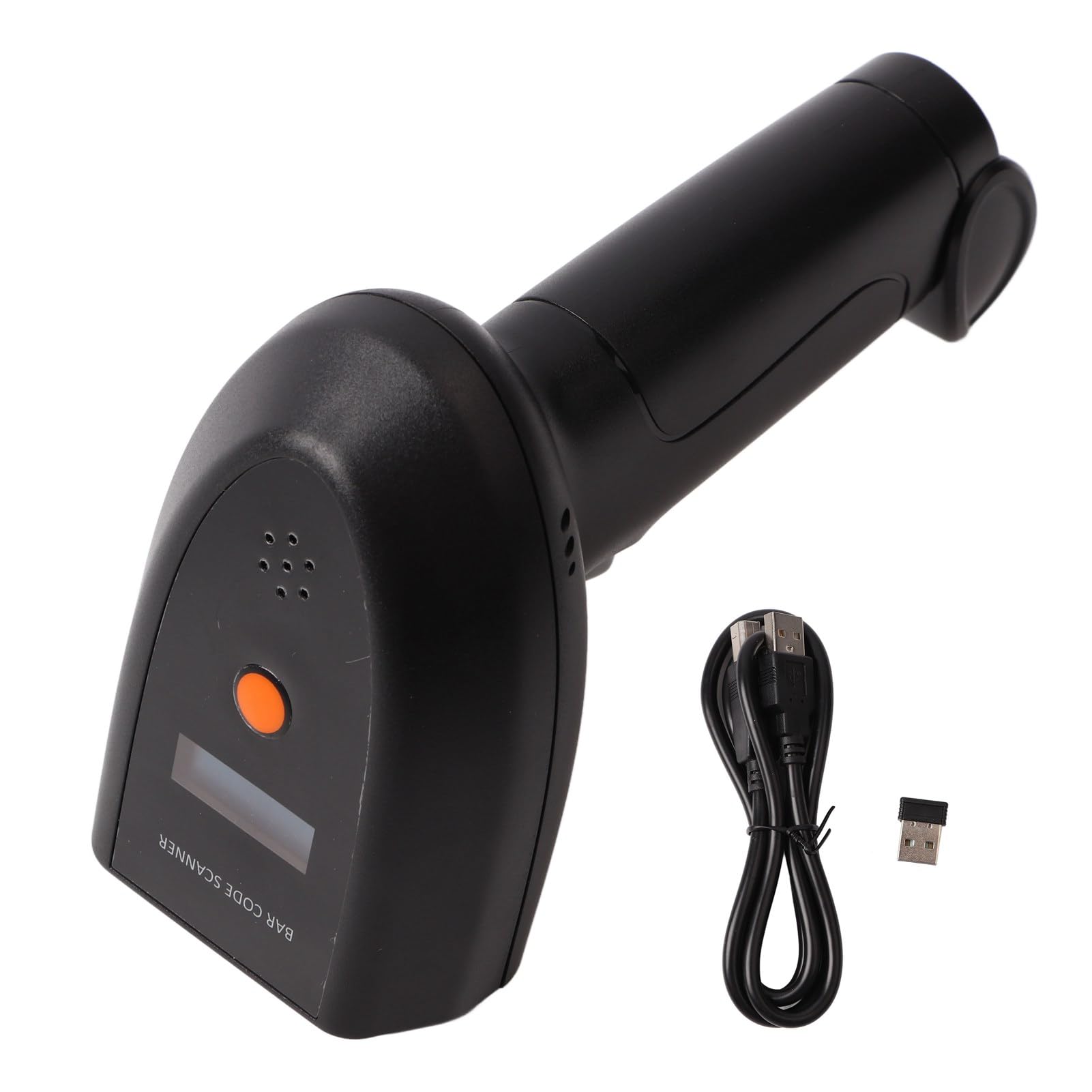 Nutriess Barcode Scanner Voice Prompt Cordless Handheld QR Code Reader Image Barcode Reader Warehouse Library Supermarket Efficient Scanning Long Battery Life Ergonomic Design