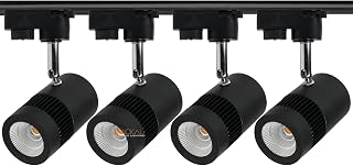 JACKAL® 9 Watt Warm White LED Track Light/Spot Light/Focus Light/Picture Light (Pack of 4), Indoor Light with Rotatable He... Price In India