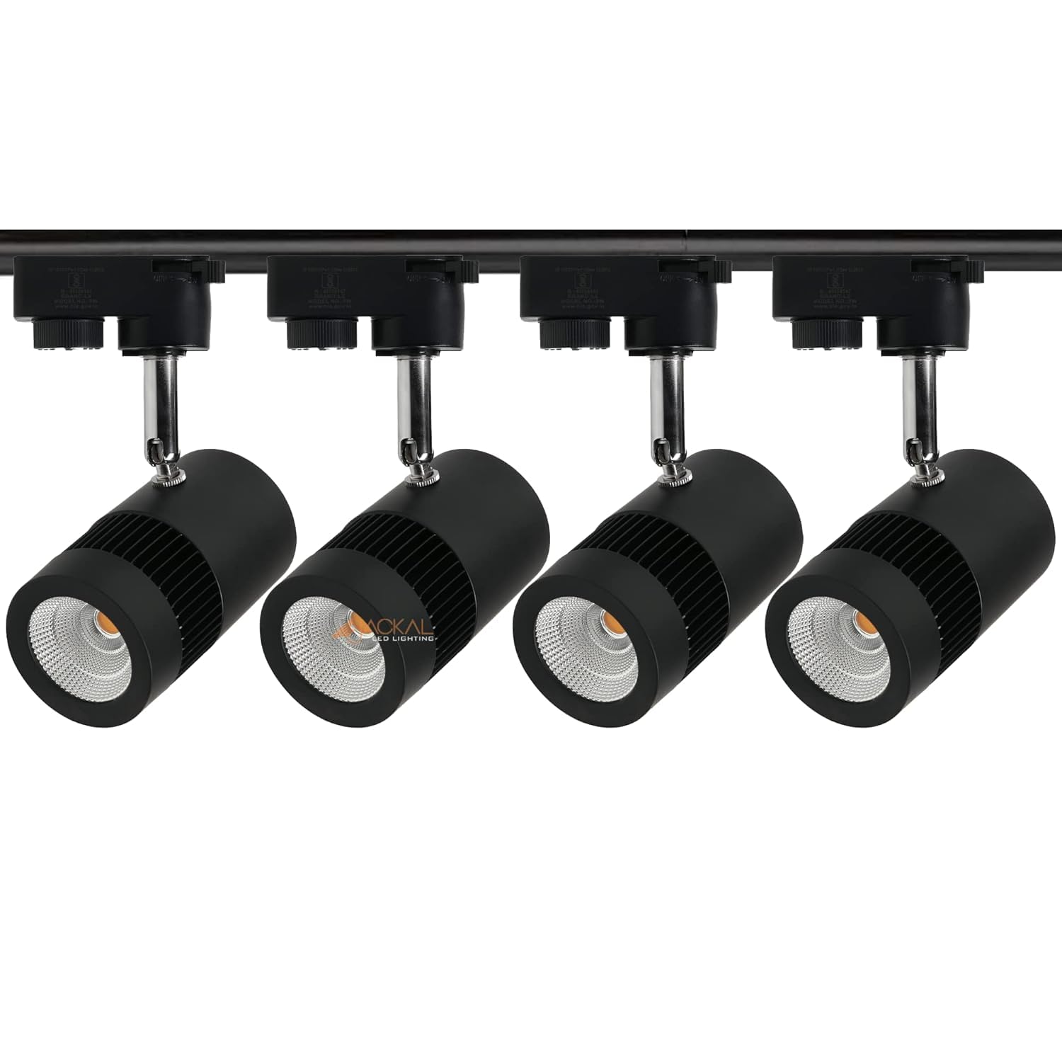 JACKAL® 9 Watt Warm White LED Track Light/Spot Light/Focus Light/Picture Light (Pack of 4), Indoor Light with Rotatable He