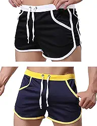 Shorts masculinos de corrida, treino, musculação, academia, esportes, casual, calça curta
