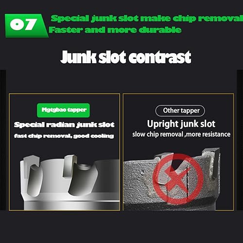 Miniatura 7 de JOERIC Broca de sierra con punta de carburo de tungsteno para metal duro, cortador de sierra de agujero de 78 pulgadas, para metal, acero