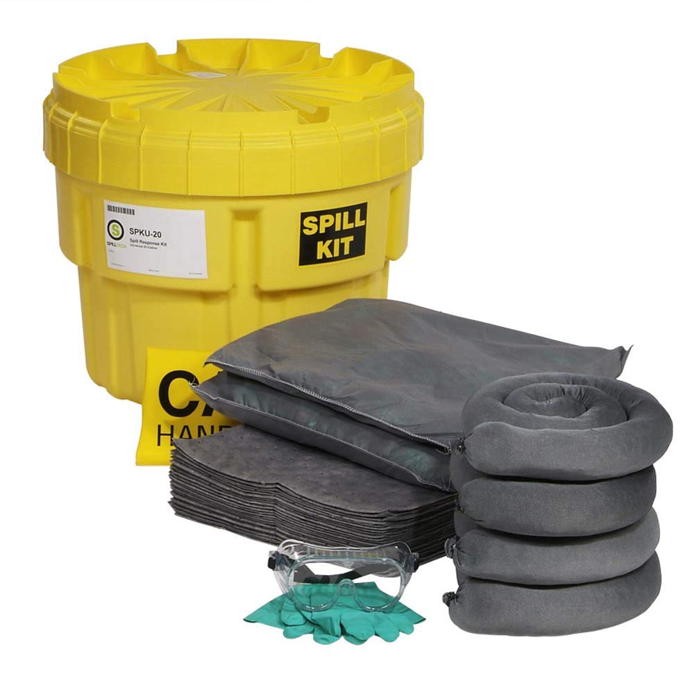SpillTech Universal Overpack Salvage Drum Spill Kit, 20 Gallon, 43