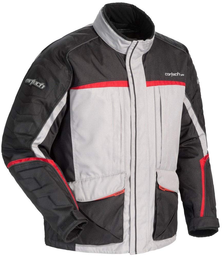 Cortech Cascade 2.1 Men's Snowboard Snowmobile Jacket - Silver/Black/Red