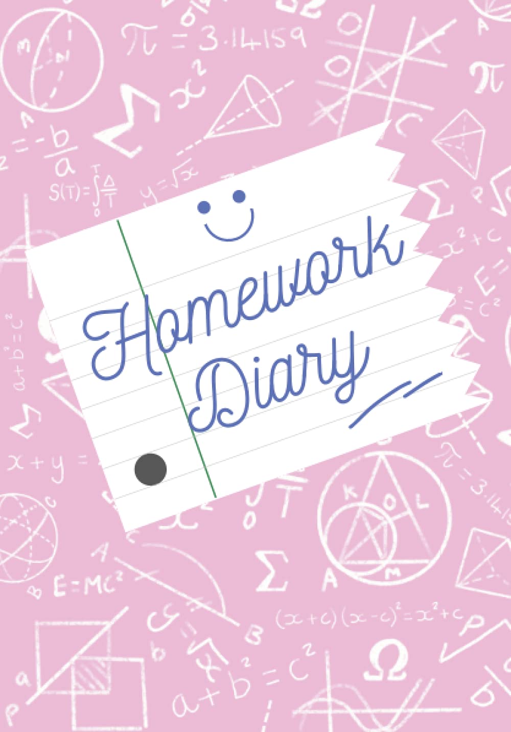 Homework Diary: Pink two page weekly planner for college or school | Track subjects, description and due date | Great way for students to get organised