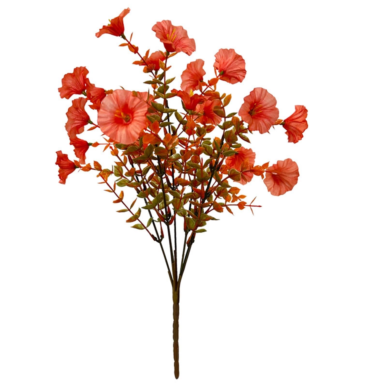 WBCDXCBB Artificial Plastic Courtyard Landscaping With Simulated Autumn Colors Of Eucalyptus Morning Glory Flowers 1Pcs(3)