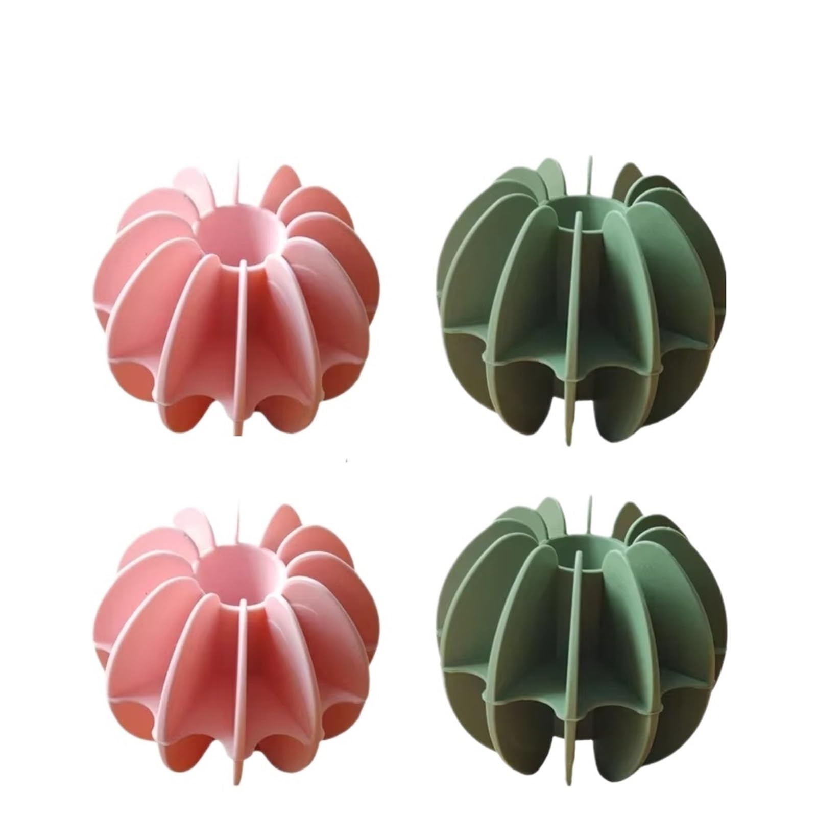 Shungong Reusable Washing Balls - 4 Pack Non-Twist Tangle-Free Laundry Balls For Delicate Clothes, Color Safe Washer Helper