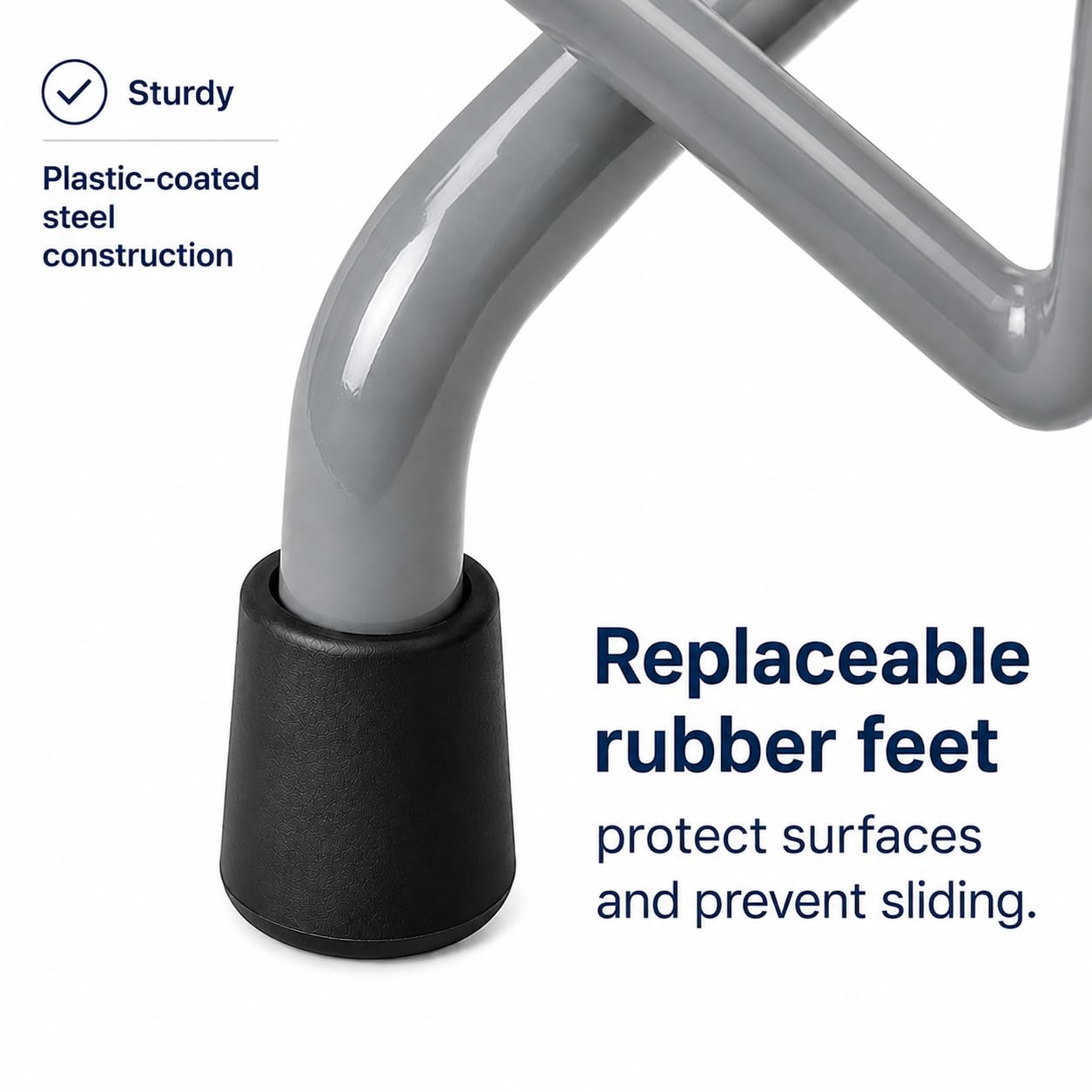 Delfinware Standard-Abtropfgestell für Geschirr, Grau