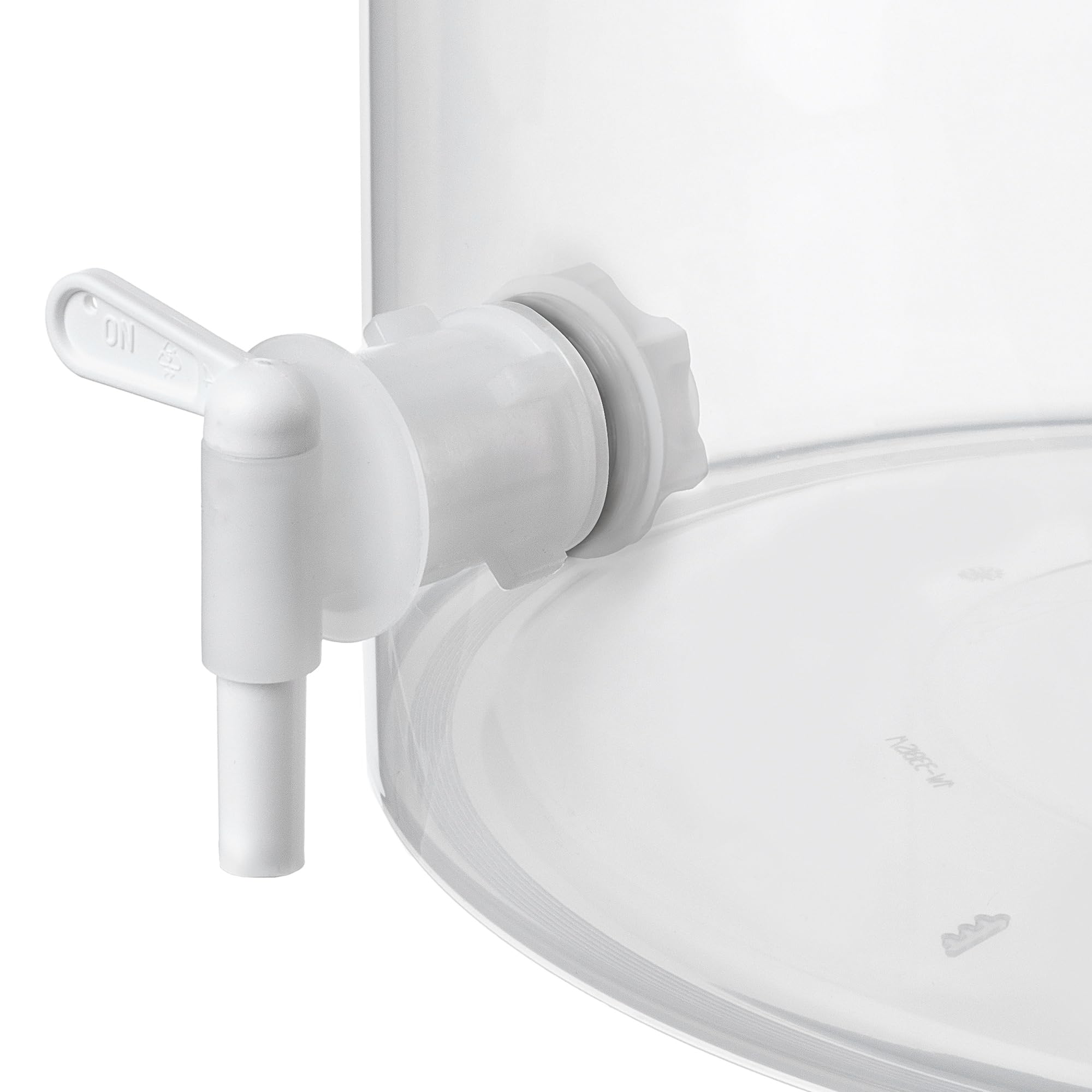 KADAX Set di secchi per fermentazione 33L con rubinetto di scarico, contenitori per fermentazione in plastica con rubinetto di scarico per la produzione di vino, rubinetto di scarico con guarnizione e