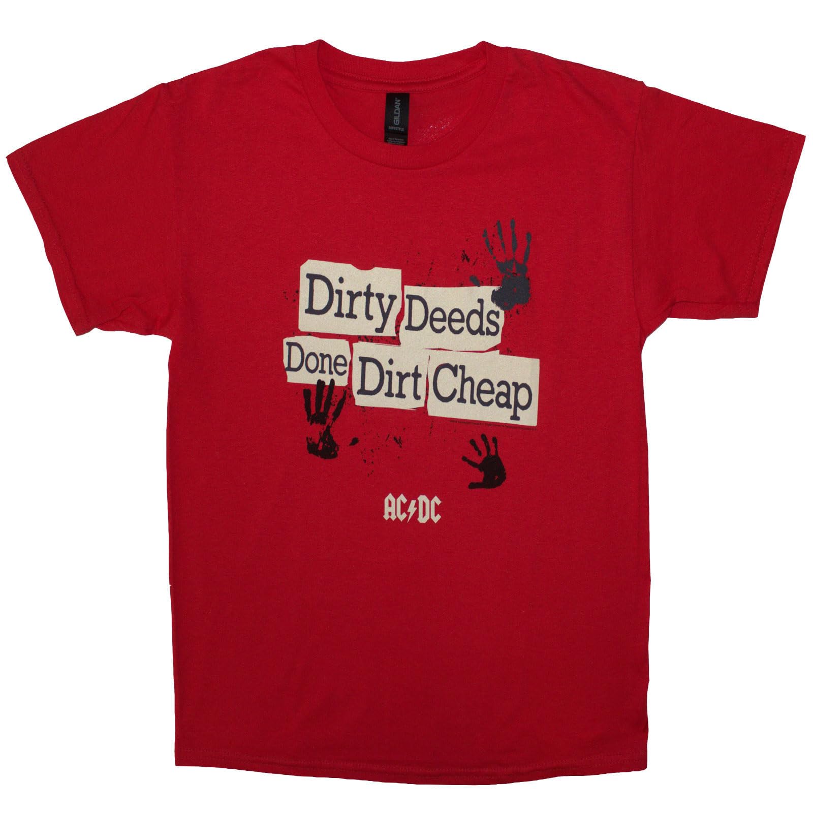 T-shirt AC/DC Dirty Deeds pour enfant 7-8 ans rouge - 2