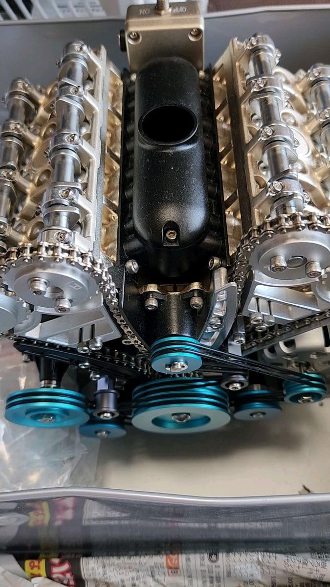 V8エンジンミニチュア　DM118　TECHING　lMachinery TECHING DM118 V8 Engine Model DIY Assembly Kit - Shop on