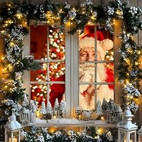 SUPYINI Fenster-Projektionsfolie, 1.8 * 1.2m Tuch Rückprojektionsleinwand virtuelle Halloween und Weihnachten Fensterprojektionsvideos (weiß) – Ansicht 2