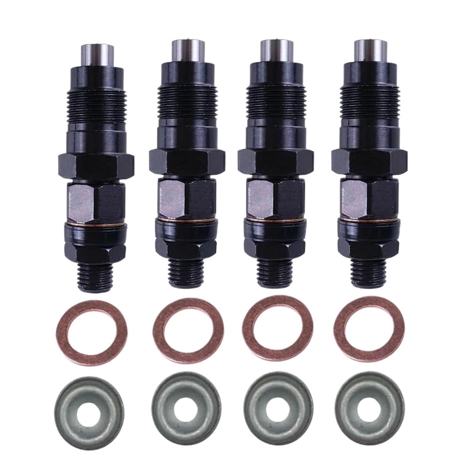 Fuel Injector Nozzle Fit for Mitsubishi Delica Spacegear Pajero 4M40 4M40T 2.8L ME201844 9430610435 4pcs Diesel Fuel Injectors Nozzles Fuel Injector