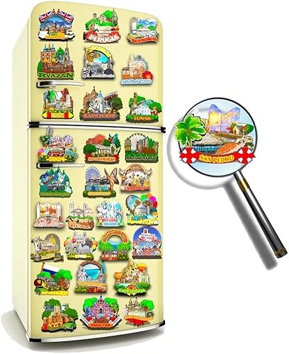 Vista 4 de Imán de Belice San Pedro para nevera de madera 3D, monumentos de viaje, coleccionables, recuerdos, decoración hecha a mano -538