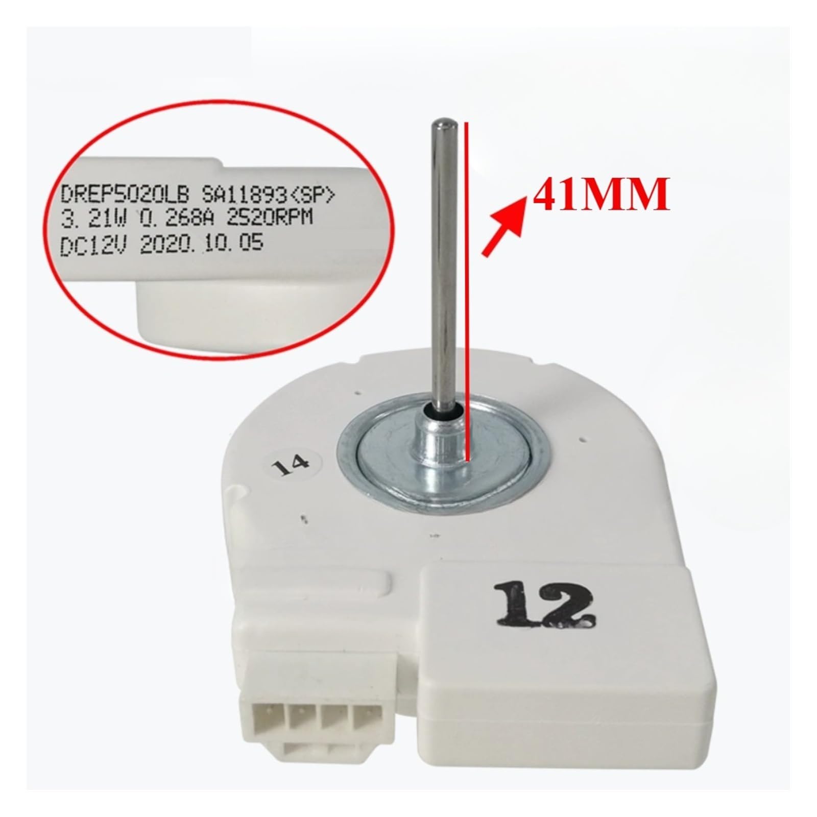 Refrigerator Cooling Fan Motor Parts DREP5020LB 3.21W 0.268A 2520RPM DC12V?Compatible For Samsung Fridge Radiator Freezer Parts