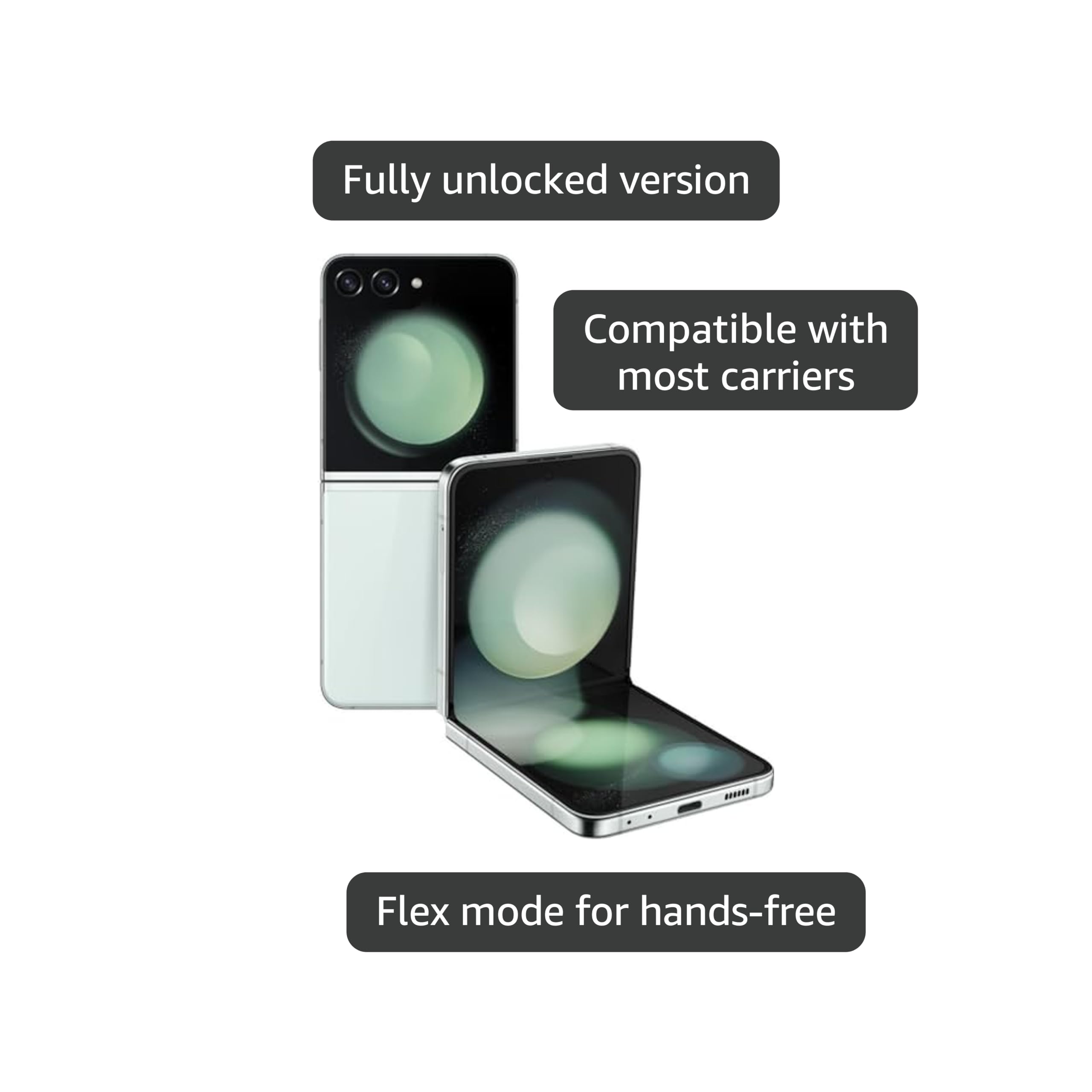 Amazon.com: Samsung Galaxy Z Flip 5 5G, US Version, 256GB, Mint