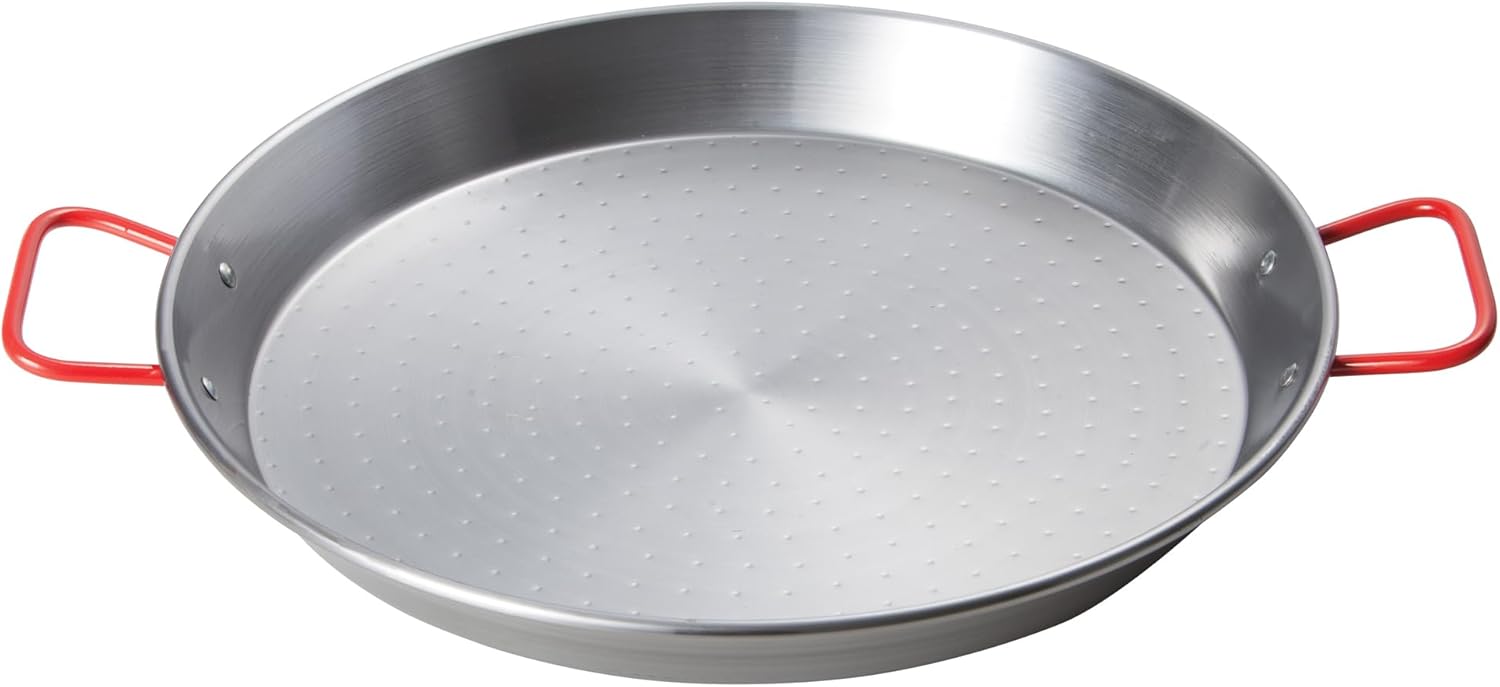 Winco 23-5/8" Paella Pan, Polished Carbon Steel (Spain)