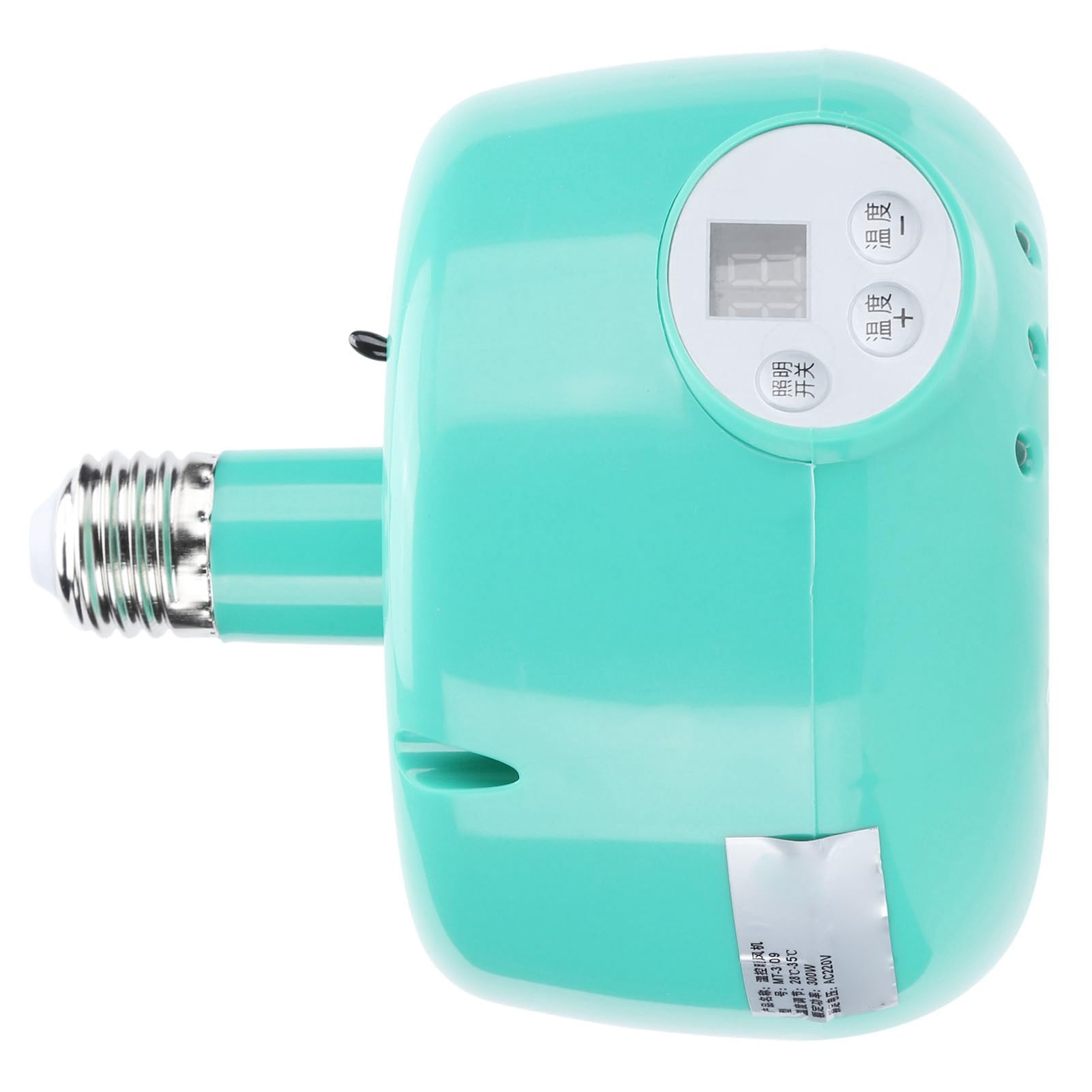 Lámpara de Calor para Ganado, 220V E27 Control Inteligente de Temperatura Calentador de Criadora de Pollitos Termostato de Cultivo Portátil para Reptiles Pato Perro