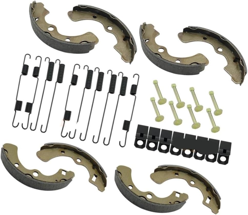 Brake Shoes Front Rear All Springs Pins Left Right Fit For K M 2520 2510 2500 2030 2020 2010 1000 D KAF450 KAF540 41048-1078 41048-1079