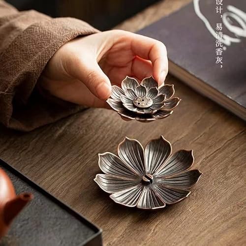 Yeehtech PGX400815 2 Pack Lotus Shaped Incense Plate, Sandalwood Burner, Stick Censer Household Yoga Studios Buddhism Nasturtium Incense Line Holder thumb #3