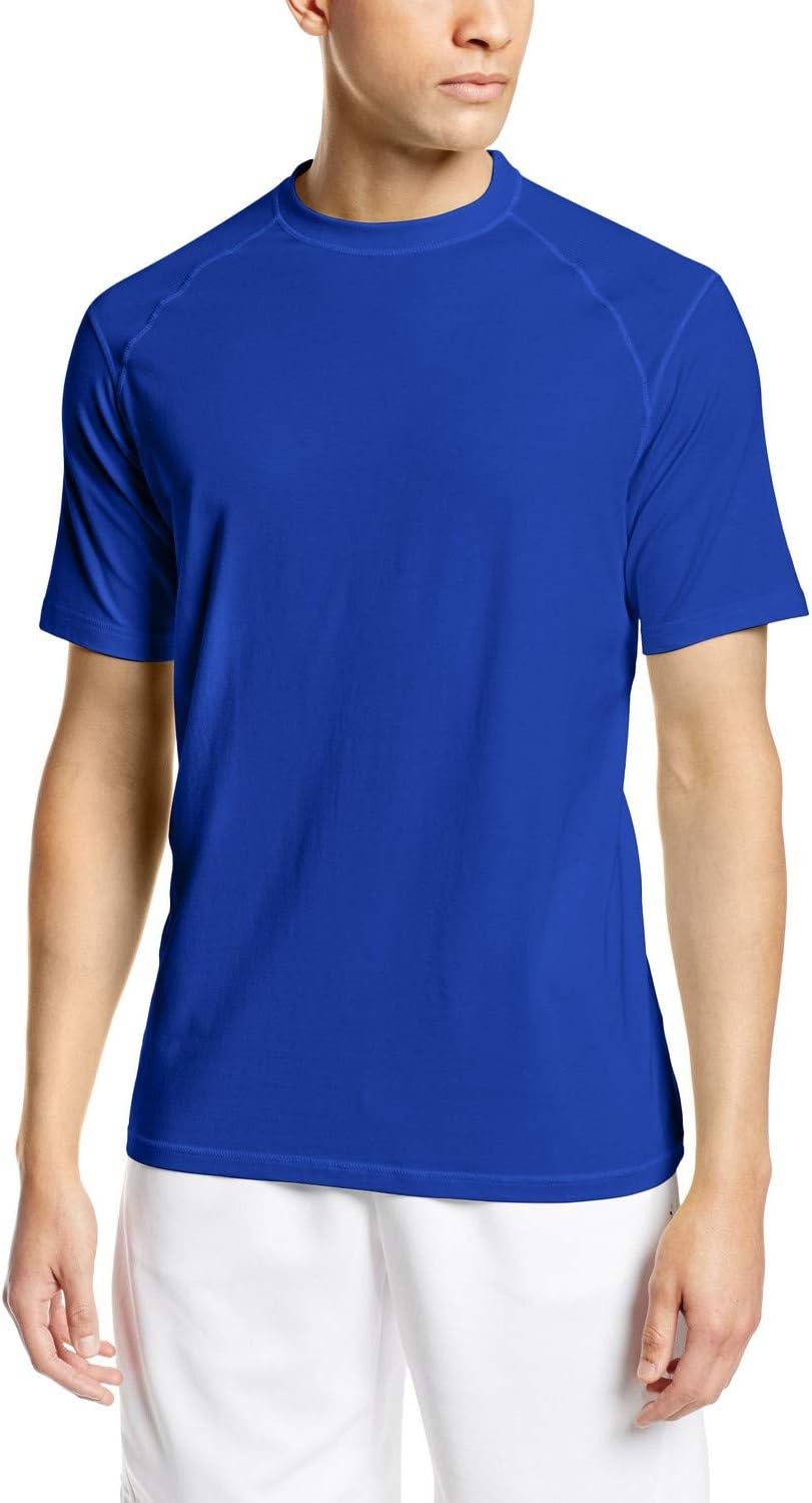Lavos Men's Bamboo & Cotton T Shirt (Plain_Cobalt Blue)