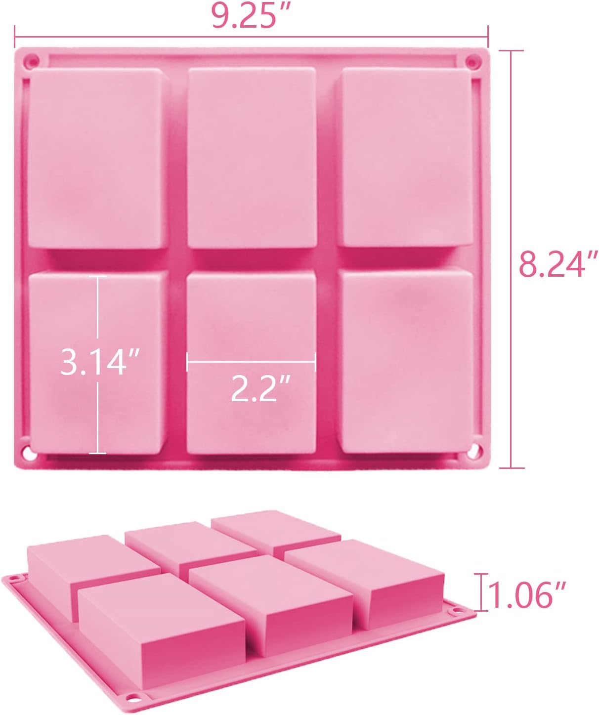3 Pack Silicone Soap Molds - Image 9