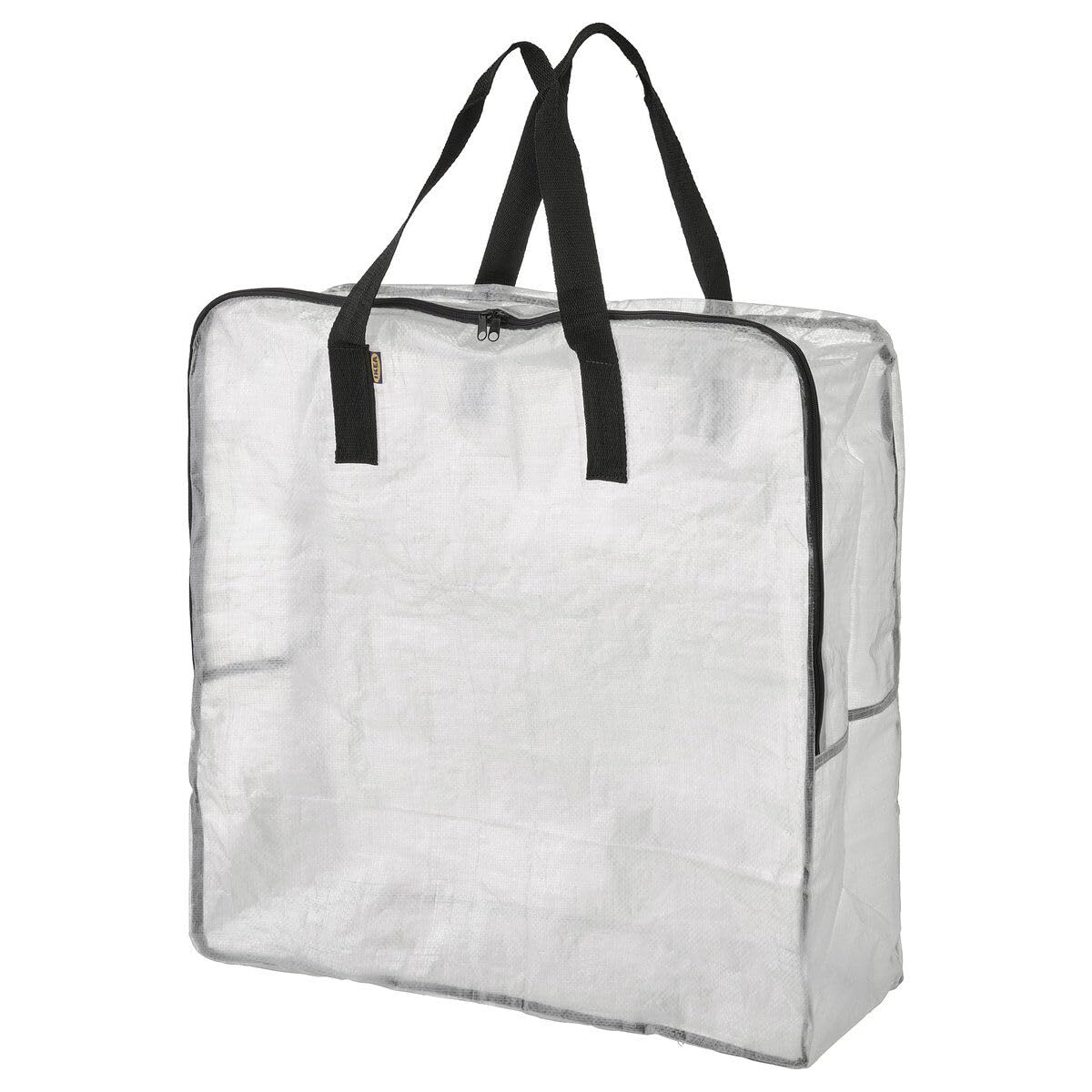 Sac de rangement transparent DIMPA grand volume : grand cabas plastique zippé pour pneu et meuble