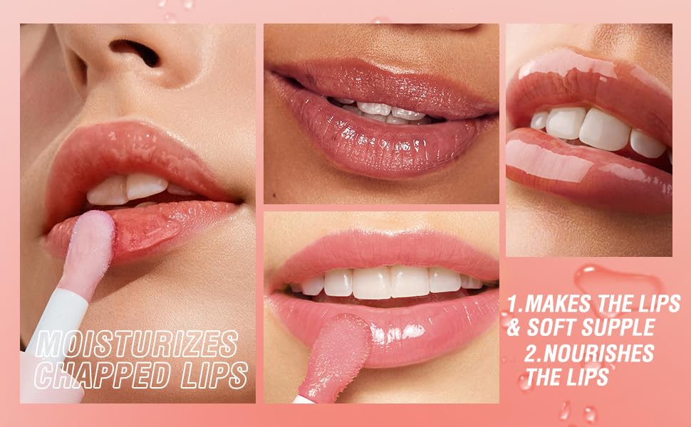 Sassyvilla Cute heart shape Lipgloss for girls lip balm korean lipgloss pink shiny lips waterproof long lasting liquid glitter lipgloss for women (pack of 2) - Image 3