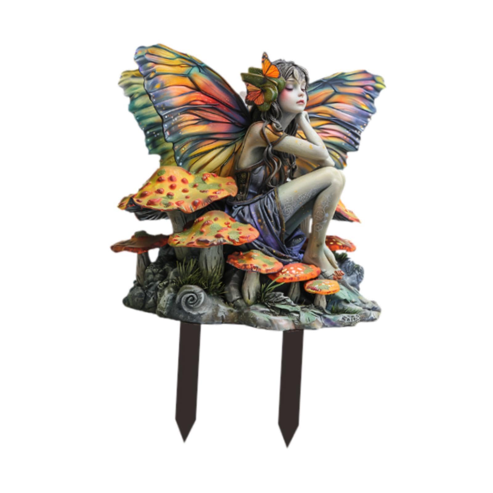 Elf Fairy Garden Stake 2D Acrylic Sign for Indoor Outdoor Flower Bed Lawn-image-24