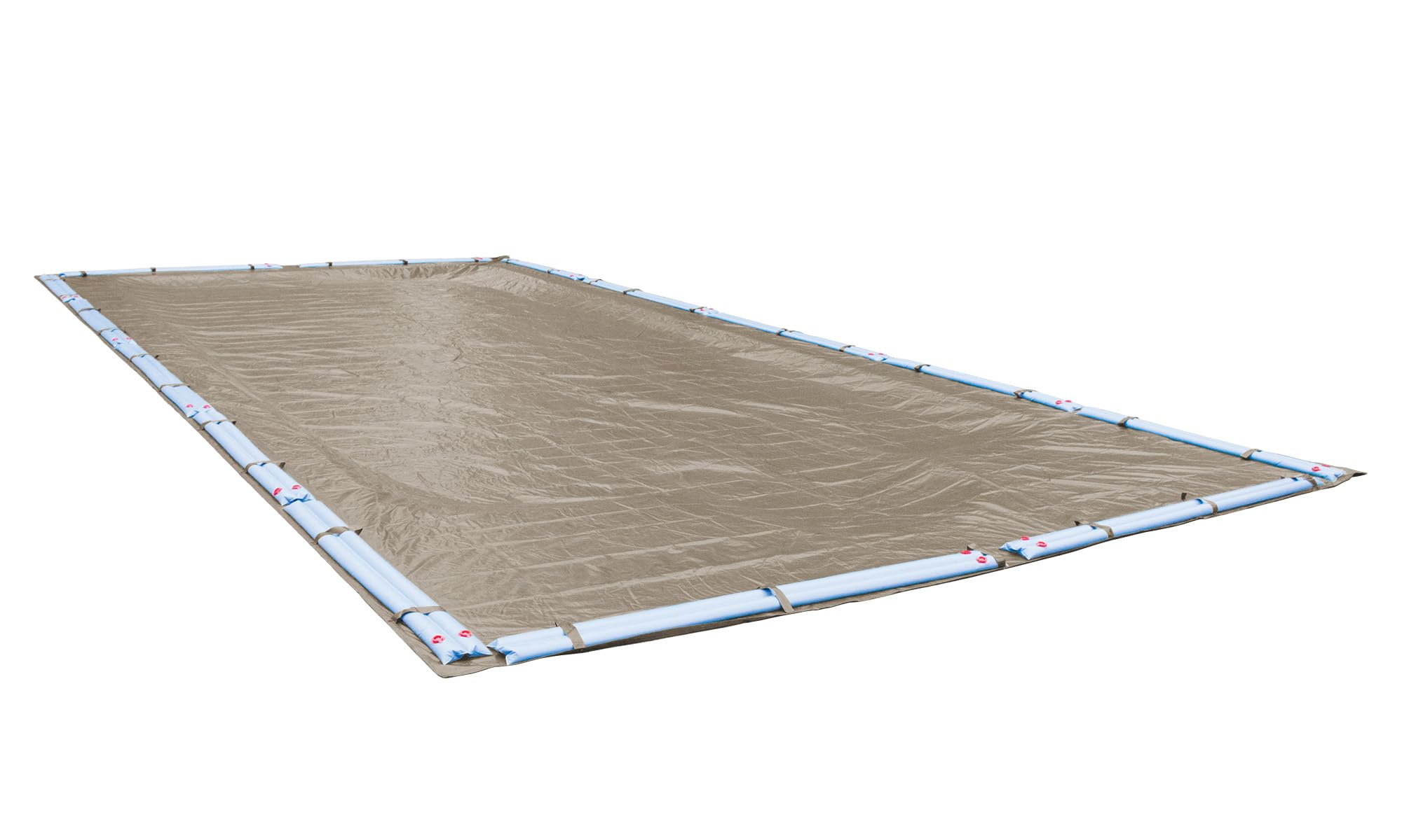 Robelle 12 x 24 ft Professional Tan Winter Pool Cover for Inground Pools, 5 ft Overlap (17 x 29 ft Cover Size), Solid 12 x 12 Scrim, 3.7 oz/yd2, 15-Year Warranty, Style: 571224R-ROBA