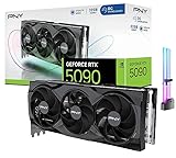 CyberGeek GeForce RTX 5090 Overclocked Triple Fan Graphics Card, 32GB GDDR7, 28 Gbps, 512-bit, 3352 AI Tops, DLSS 4, AI Content Creation, Local LLM Inference, DP 2.1b x3, HDMI 2.1b, with GPU Holder