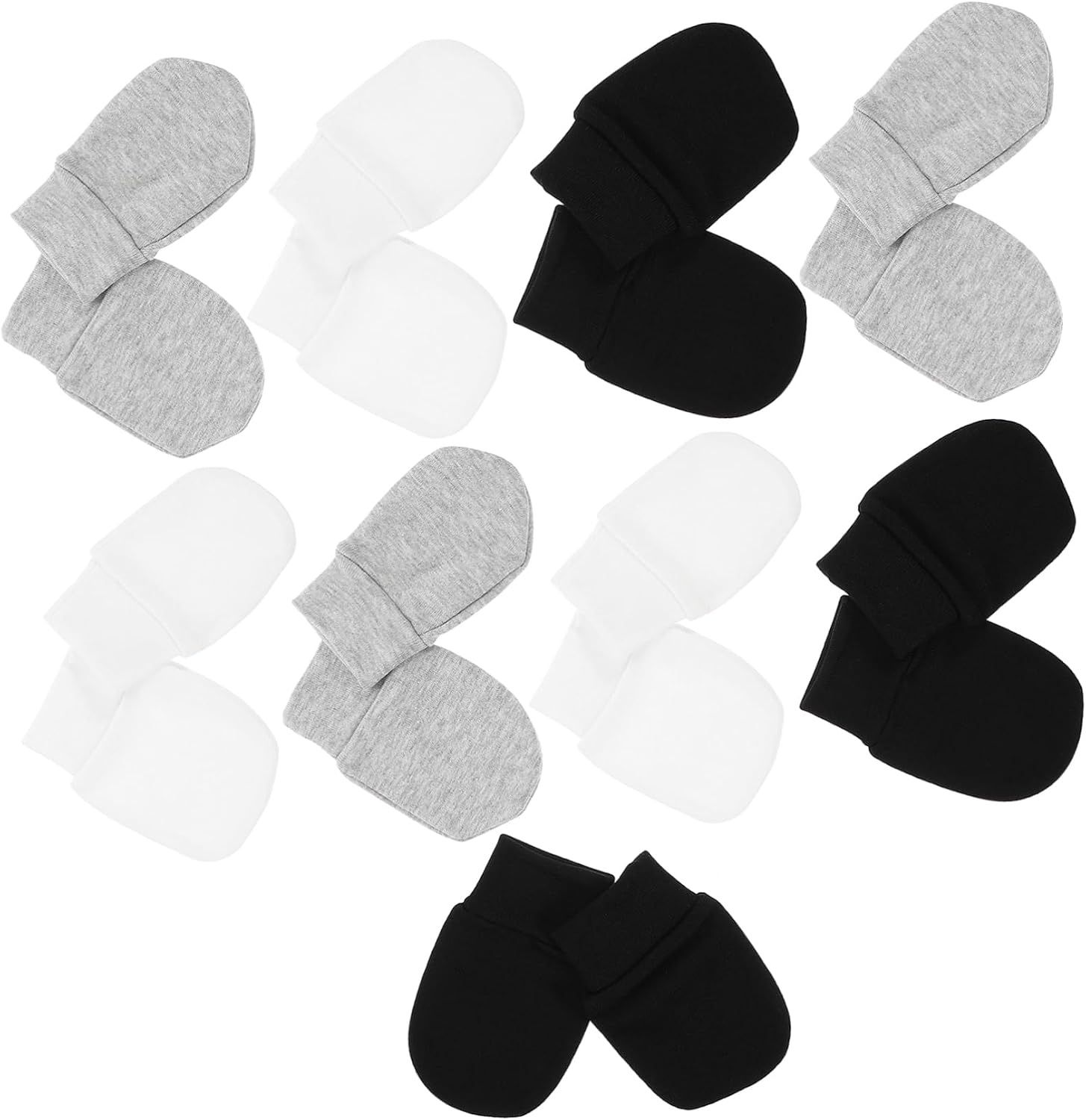 9 Pair Soft Newborn Mittens Scratch Mittens for Boys and Girls Elastic Wrist Gloves Winter Gloves Baby Hand Protectors