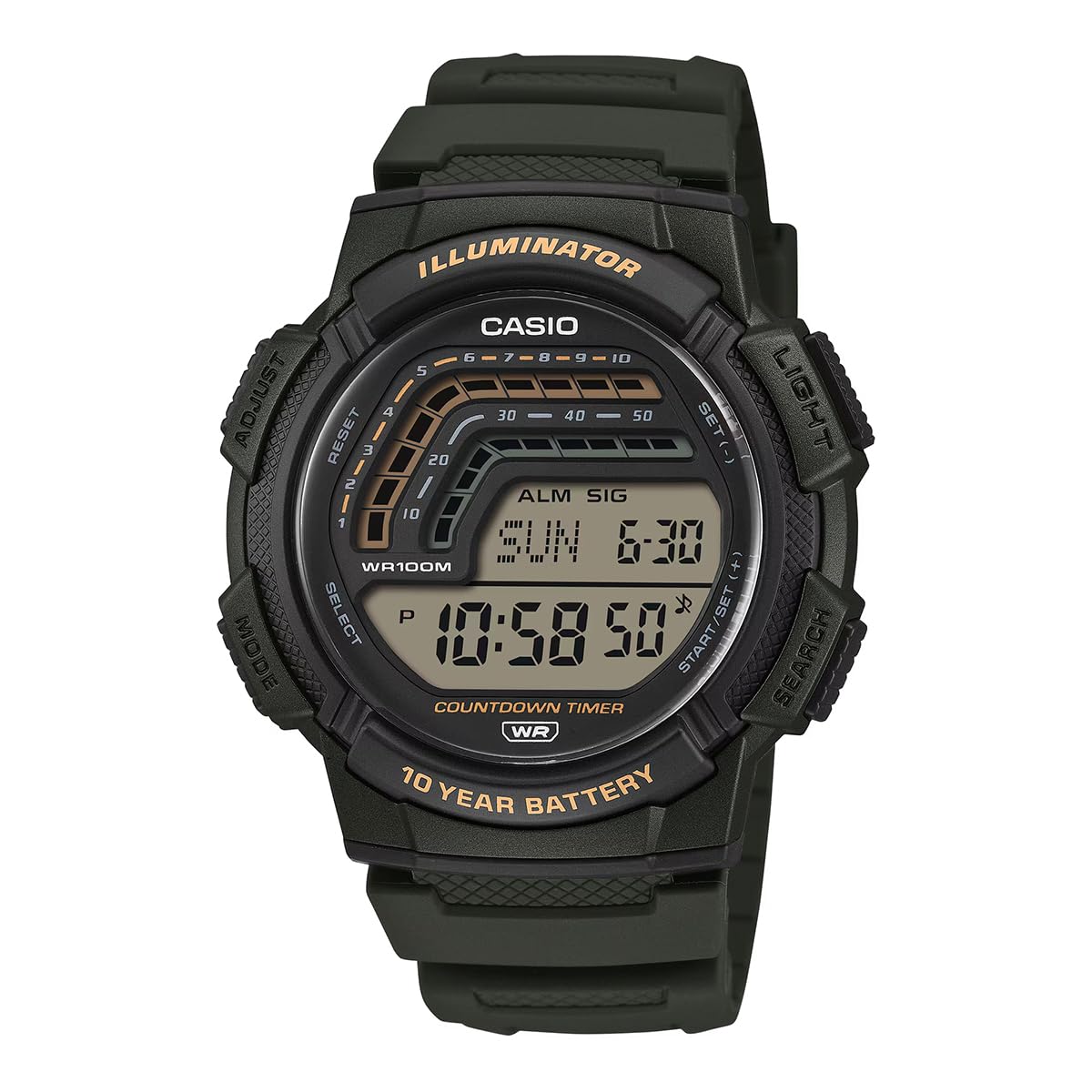Youth WS-1800-3AVDF Digital Clear Watch Men (A2534)-image-40