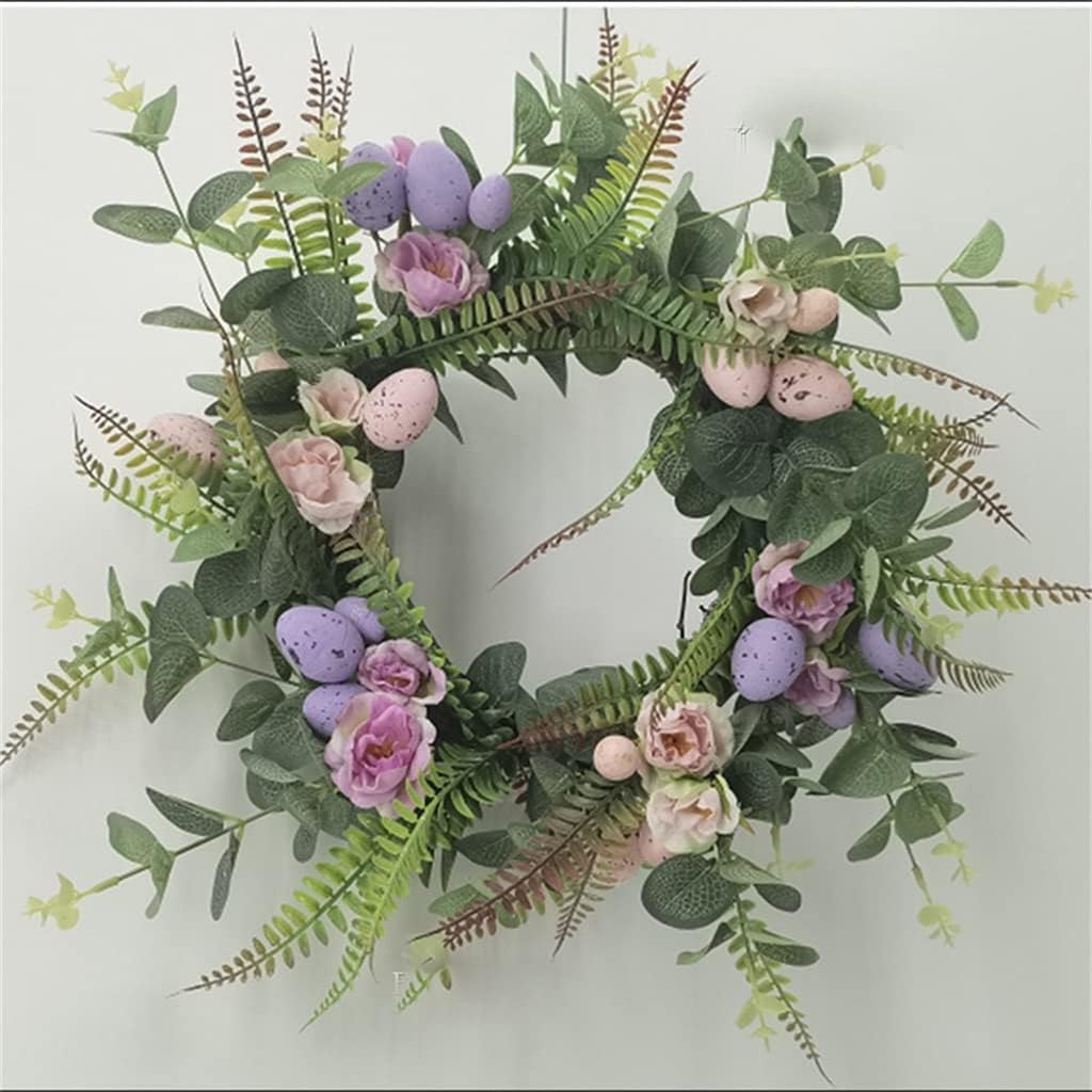Simulated Flower Wreath Layout On The Wall, Simulated Plant Wall Decoration