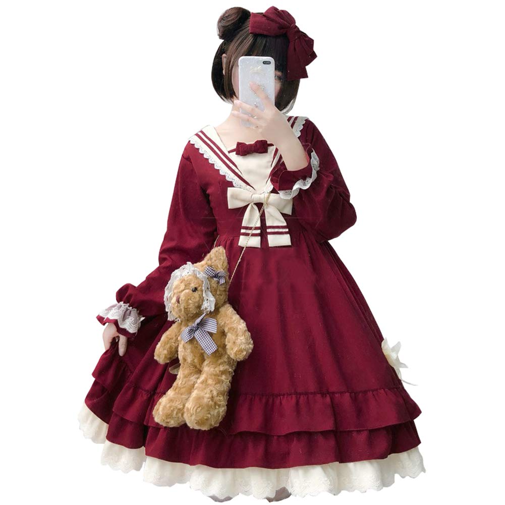 Amazon.co.jp: 春ワンピース ロリータ ワンピース レディース コスプレ