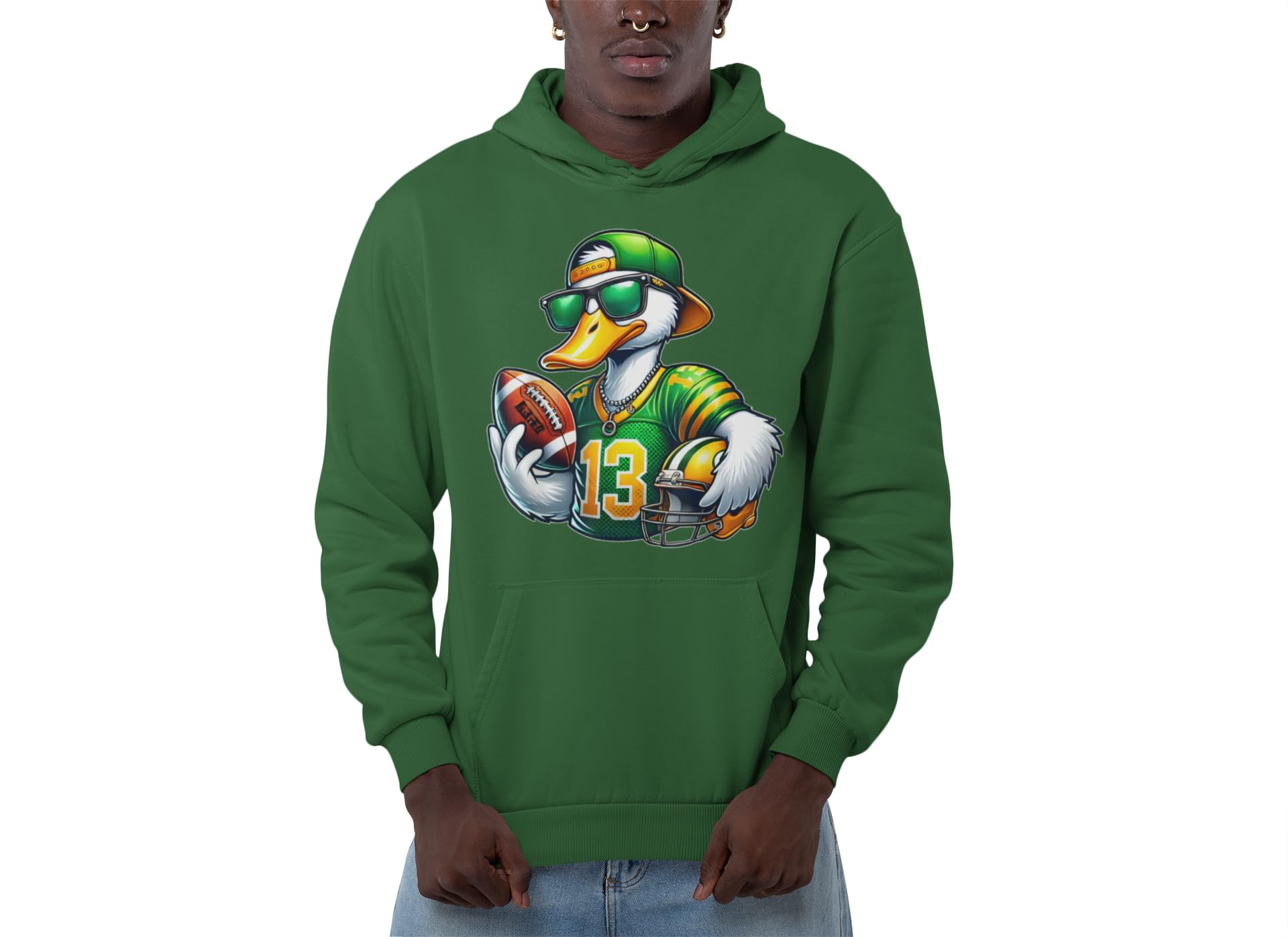 knut Fashion & Streetwear Męska bluza z kapturem American Football męska bluza z kapturem strój kaczka 13 swetrów Clothes rozmiary XS-5XL