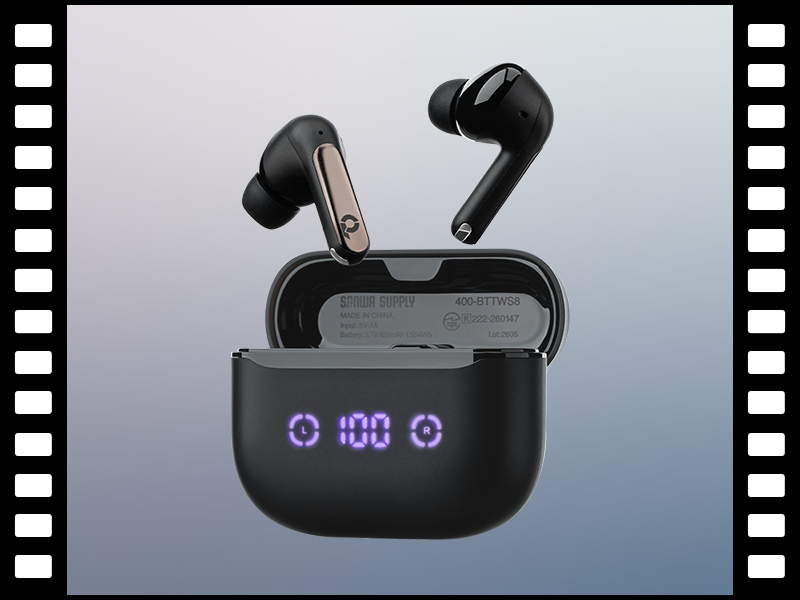 Amazon.co.jp: サンワダイレクト ワイヤレスイヤホン Bluetooth ノイズ