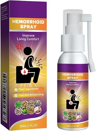 El spray herbario para hemorroides alivia la hinchazón anal, dolor, picazón, molestias, reparación de bola de carne Broken hemorroide Spray de