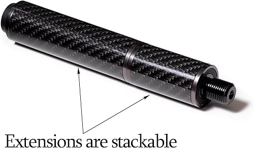 Miniatura 4 de OKKO Extensión de taco de billar de fibra de carbono con parachoques para tacos de piscina Predator