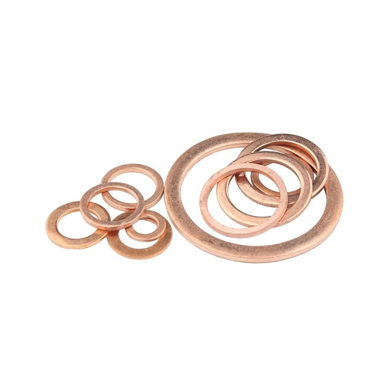 Arandelas, Arandela Plana de Cobre M15 Junta Sellado Diámetro Interior 15 mm Anillo Hoja Fina T3 Rojo(15x28x2 (5pcs))