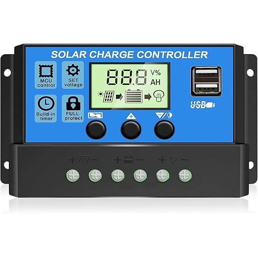 HASTHIP 20A Solar Charge Controller