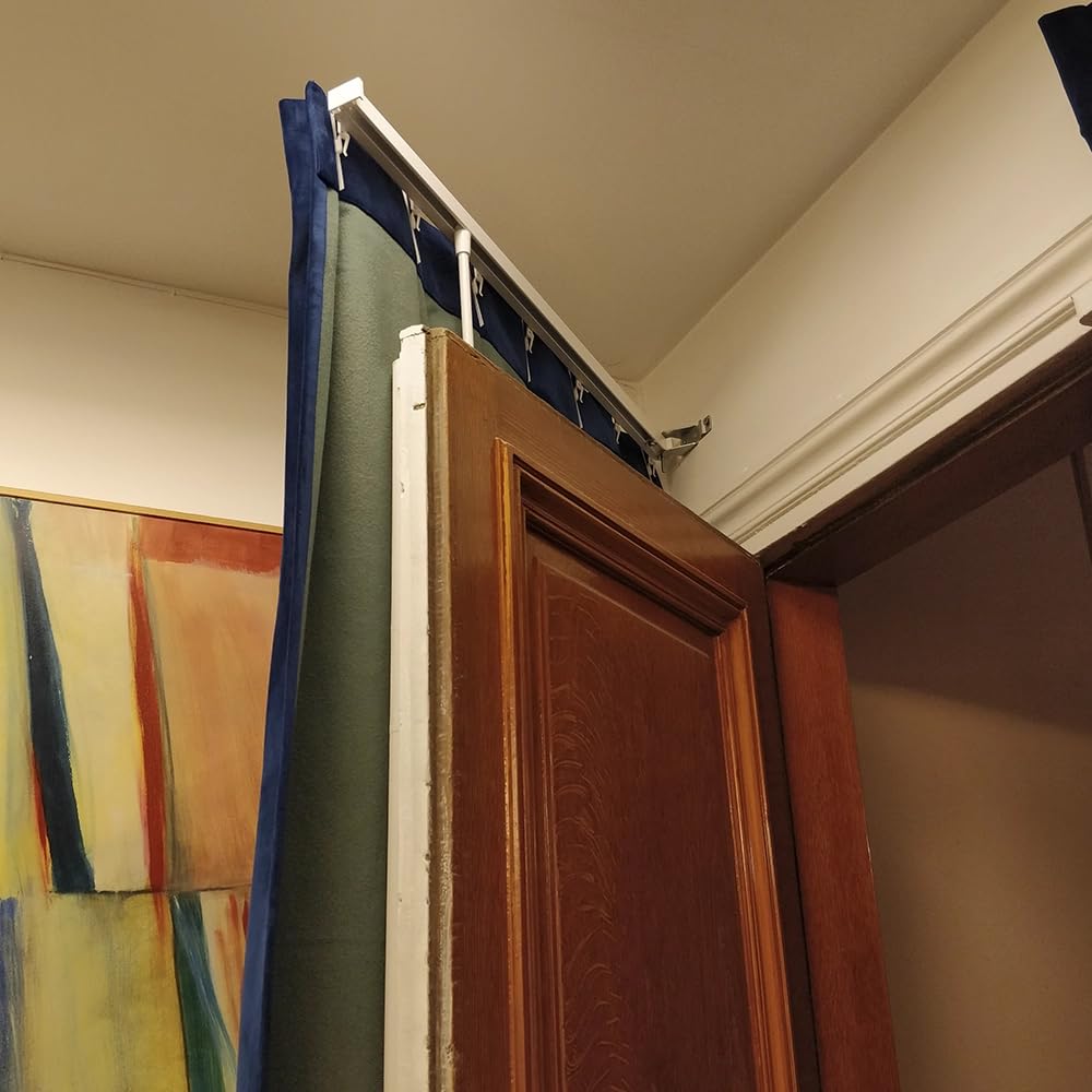 BOULET Tringle pour Porte 1,2m - Alu Blanc