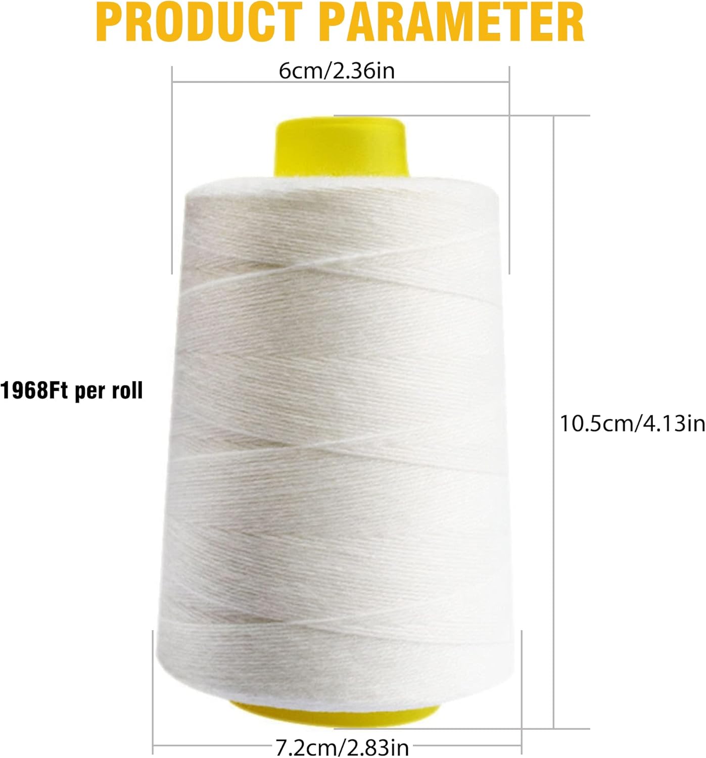 6-Stranded Sewing Thread Heavy Duty Spool Industrial Sewing Thread for Bag Sewing Machine Bag Closer Machine - Image 6