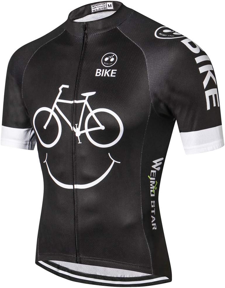 Cycling Jersey Men Full Zip Bike Shirt Racing Top Bicycle Clothing