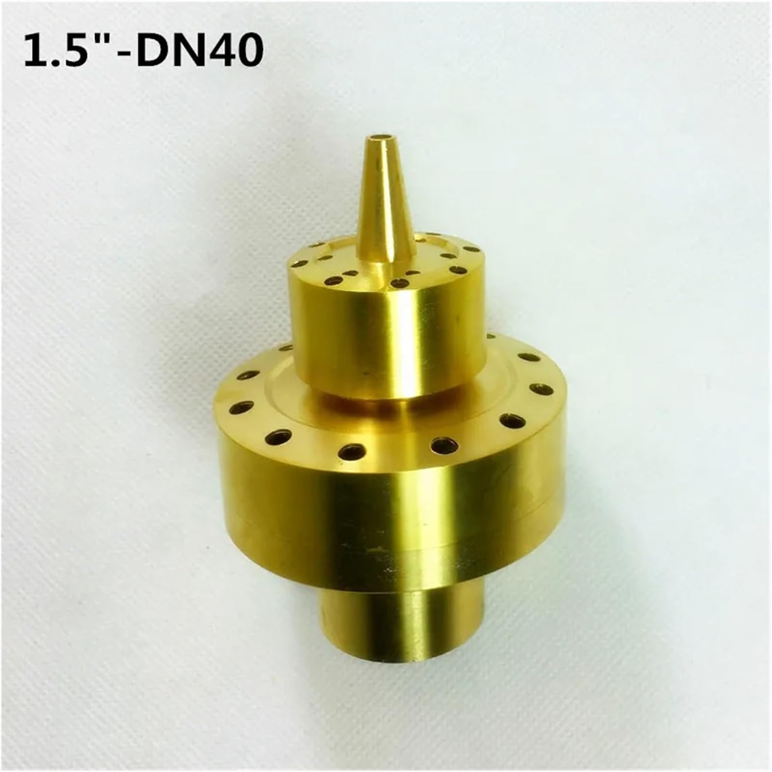 1" 1.5" Brass Double 2 Layer Shining Coat Flower Column Fountain Nozzles Pool Jet Nozzles Rotating Fountain Nozzle for Fountains(DN40)