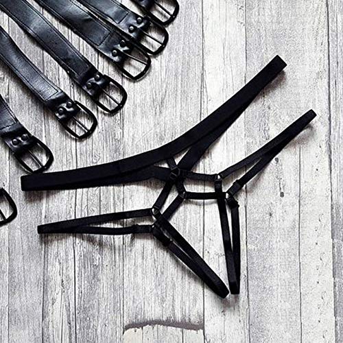 Cofeemo 2 Piece Lingerie For Women High Waist Panties Plus Size Strappy G-String Thong For Sex Naughty Play #TOP6